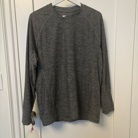 Lands' End Gray Rash Guard Swim Top - Picture 7 of 7